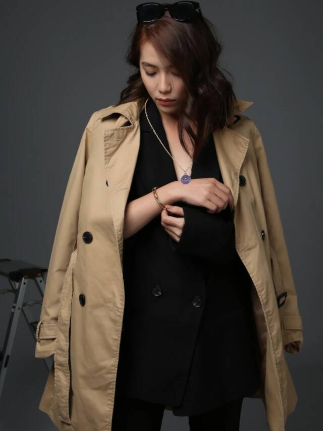 Purple Daisy Necklace