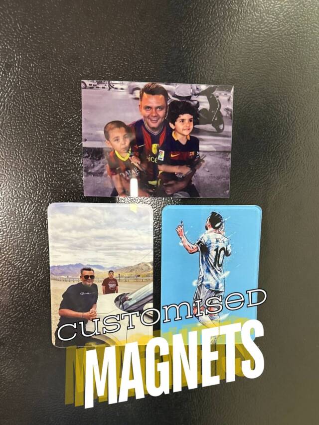 Personalised fridge magnets