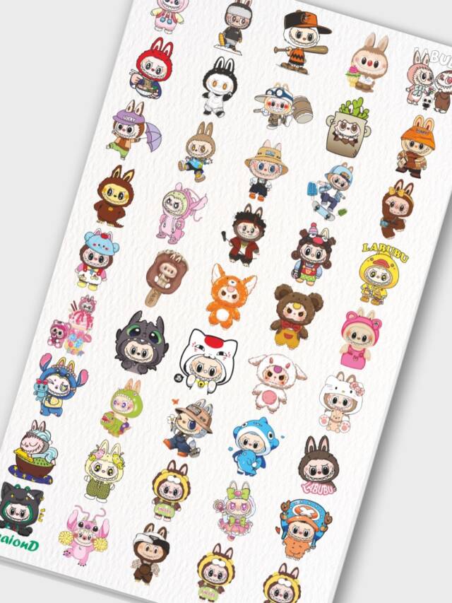 Labubu stickers