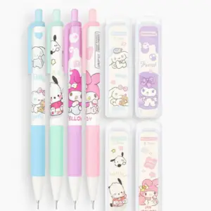 Tresneria Kids Cartoon Clutch Pencil Set with 0.7mm Refills | Mechanical Pencils with Bonus Graphite Lead Box