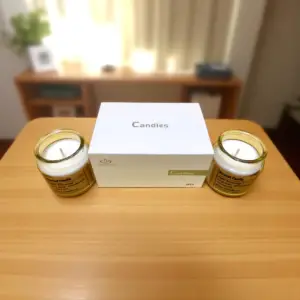 Luxury Candle in Glass Jar — Vintage Apothecary Style Look Minimal AUR Elegant Design Luxury Candle || Scented Decorative luxury Candle for Gifting, Festive Décor & Home Fragrance || Travel-Friendly || Set of (2 Pieace)