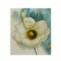 Golden Bloom White Flower Bag