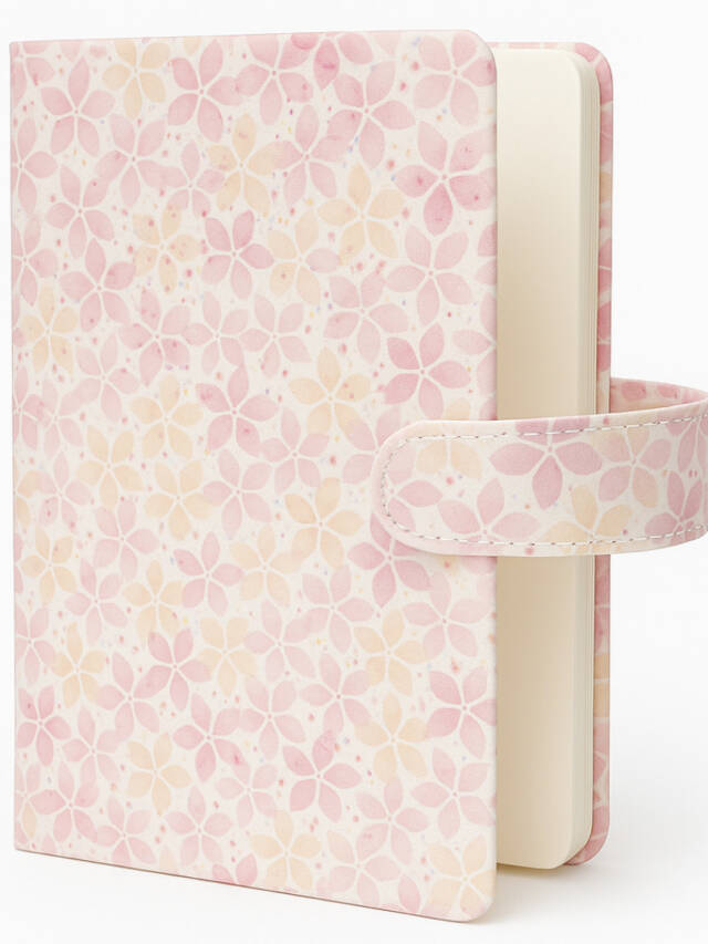 Tresneria Decorative Hardcover Notebook with Dragonfly Pattern | Flower Pattern