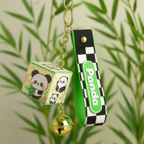 Multicolour Cube keychain