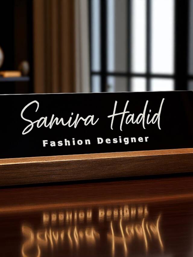 desk name plate