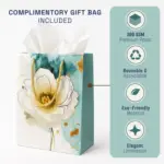 diary gift - S white Flower beg 11
