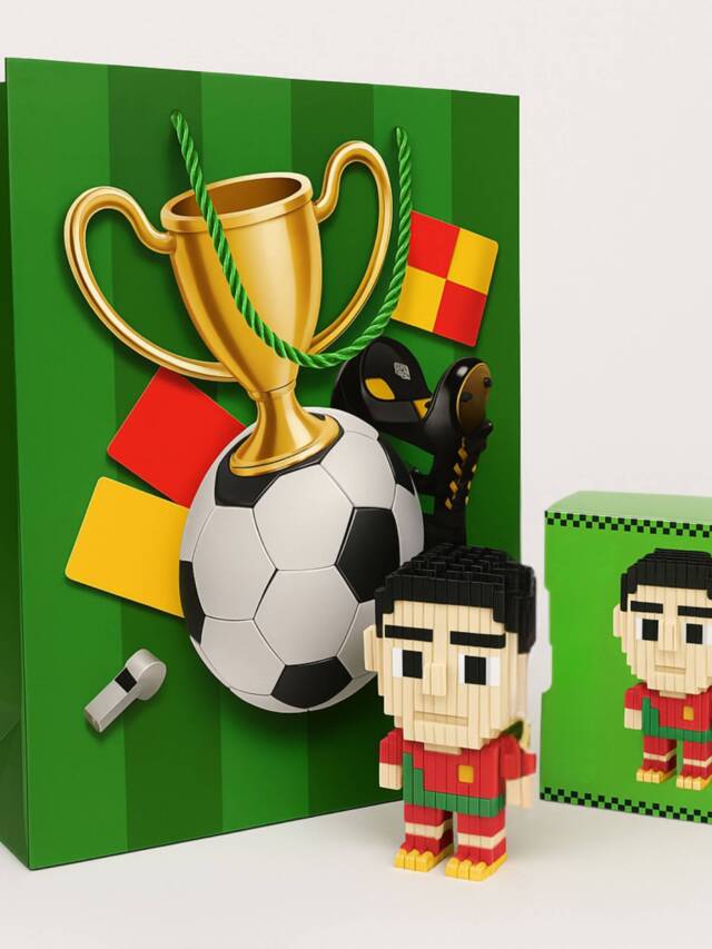 Tresneria Return Gift Set with 3D Gift Bag and DIY Ronaldo Character Kit | Ages 7+ | Birthday Party | Party Favours