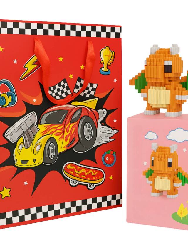 Tresneria Return Gift Set with 3D Gift Bag and DIY Dragonite Character Kit | Ages 7+ | Birthday Party | Party Favours