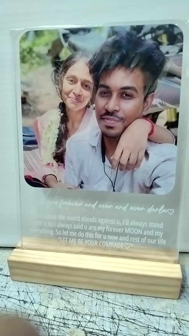 Together Forever – Acrylic Personalised Photo Frame review video thumbnail